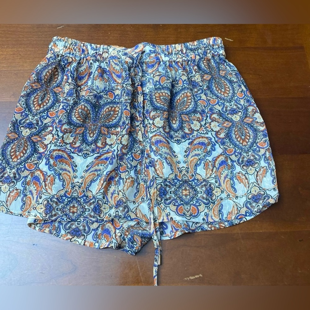 Paisley Print Women's Shorts are a size Small.